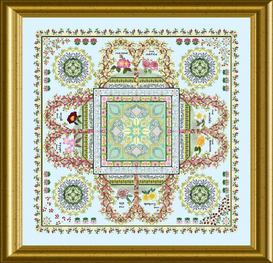 Rosarium Mandala by Chatelaine Designs 2016 Counted Cross Stitch pattern