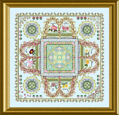 Rosarium Mandala by Chatelaine Designs 2016 Counted Cross Stitch pattern