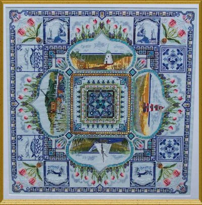 Holland Springtime Garden Mandala by Chatelaine Designs 2011 Counted Cross Stitch pattern