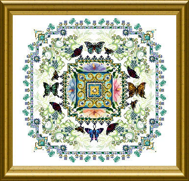 Butterfly Lace Mandala Mandala by Chatelaine Designs 2019 Counted Cross Stitch pattern