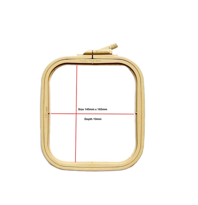 Square Plastic Hoops by Nurge Screwed Embroidery Hoops #2 Size 145 x 165mm ( 5.7&quot; x 6.5&quot;)