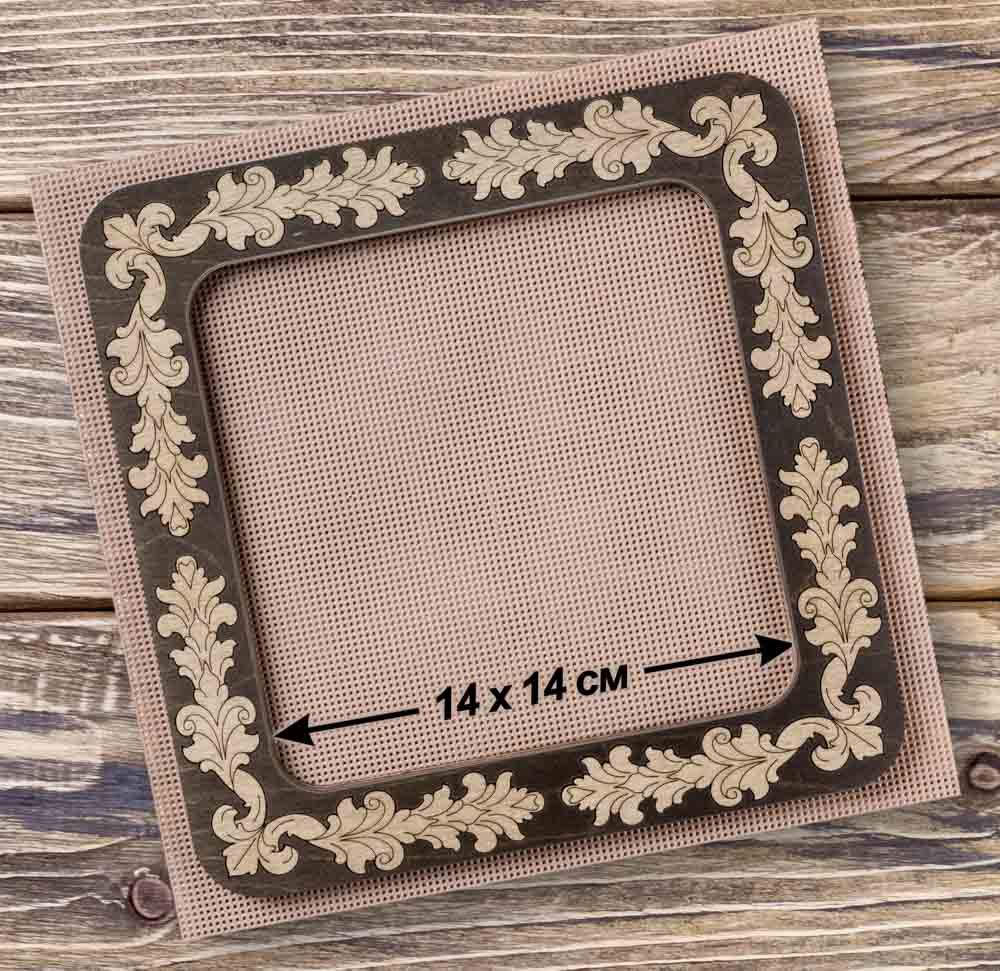 Magnetic embroidery hoops 14cm x 14cm or 5.5&quot;x5.5&quot; by Wonderland Crafts Wooden Hoop Frame on magnets  Perfect for Mill Hill embroidery!!!