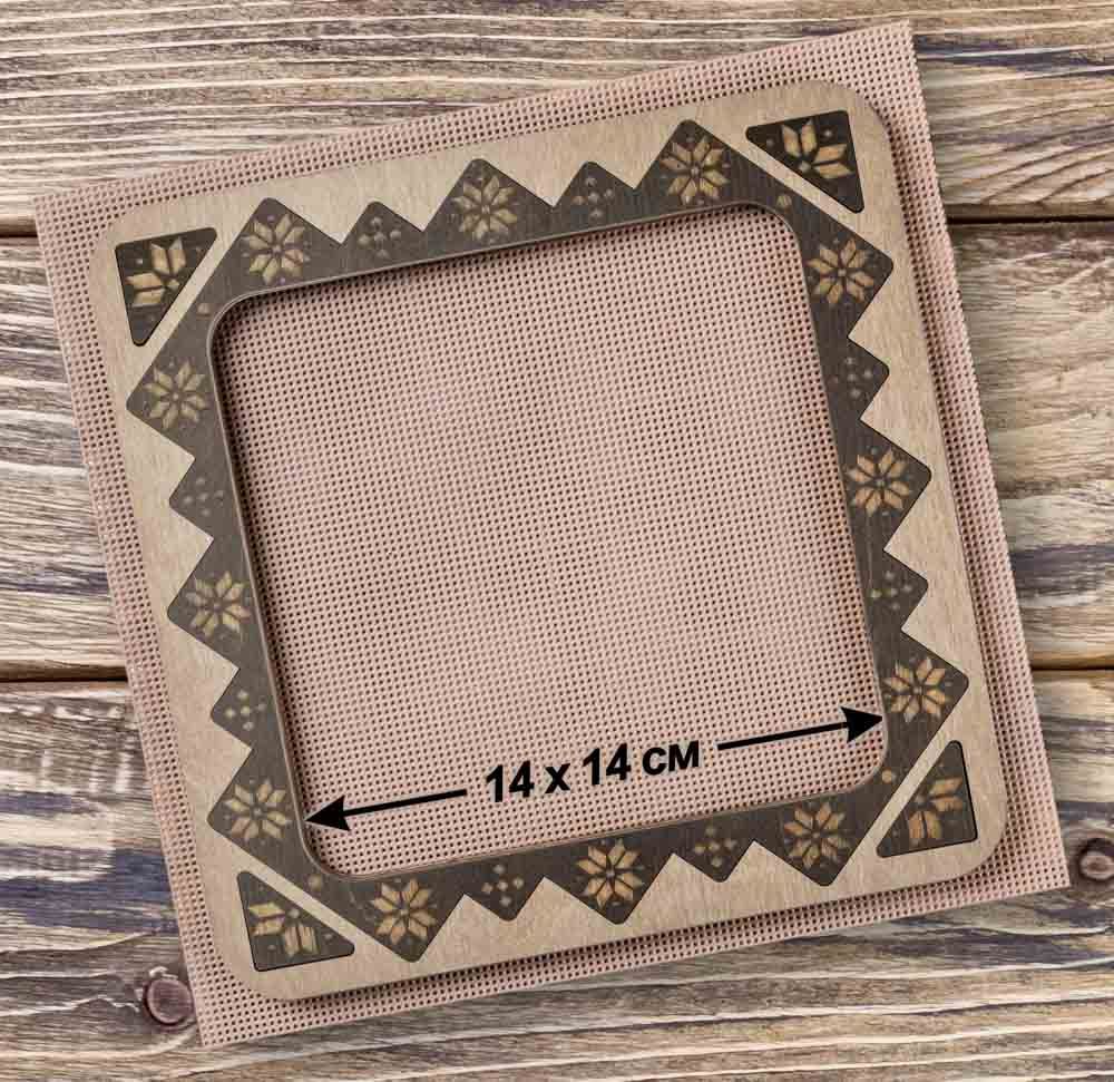 Magnetic embroidery hoops 14cm x 14cm or 5.5&quot;x5.5&quot; by Wonderland Crafts Wooden Hoop Frame on magnets  Perfect for Mill Hill embroidery!!!