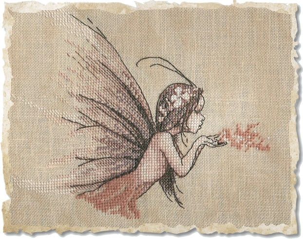 Poussiere de Fee - Fairy Dust by Nimuë Designer Annaïck Chauvel Fairy counted cross stitch Kit or printed pattern