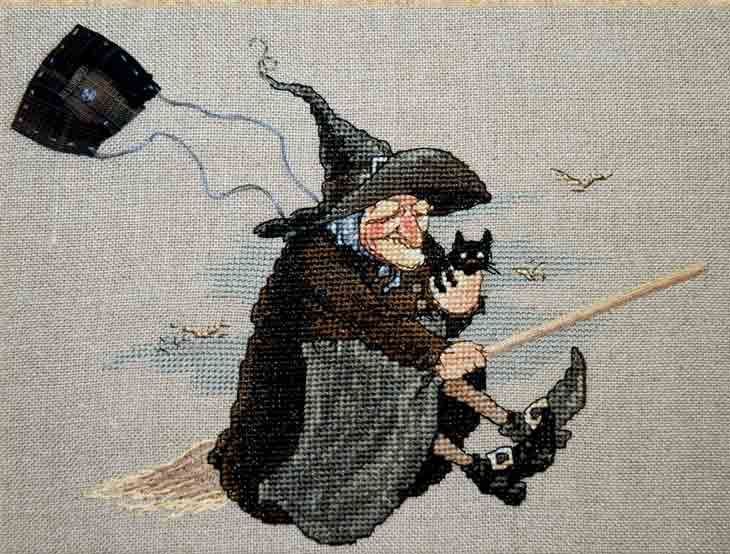 Babayaga by Nimuë Designer Annaïck Chauvel Fairytale counted cross stitch kit or pattern
