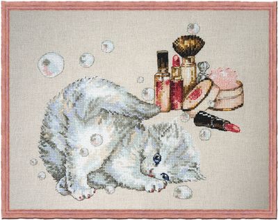 Chavonette by Nimuë Designer Annaïck Chauvel Kitten counted cross stitch pattern