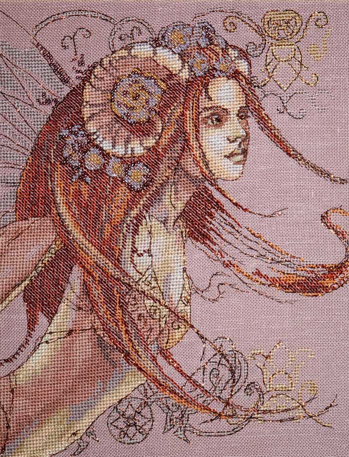 Sous le Signe du Belier (Under the Sign of Aries) by Nimuë  Fairy counted cross stitch kit/pattern