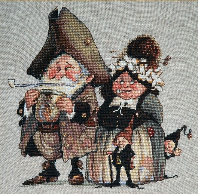 Moonshiners (Les Bouilleurs de Cru) by Nimuë Designer Annaïck Chauvel Fairytale counted cross stitch pattern or kit