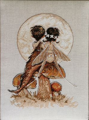 Moonlight by Nimuë Designer Annaïck Chauvel Fairy counted cross stitch kit or printed pattern