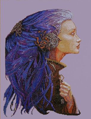 La Clef (The Key) by Nimuë Designer Annaïck Chauvel Fairy counted cross stitch Mini-Kit or Pattern only