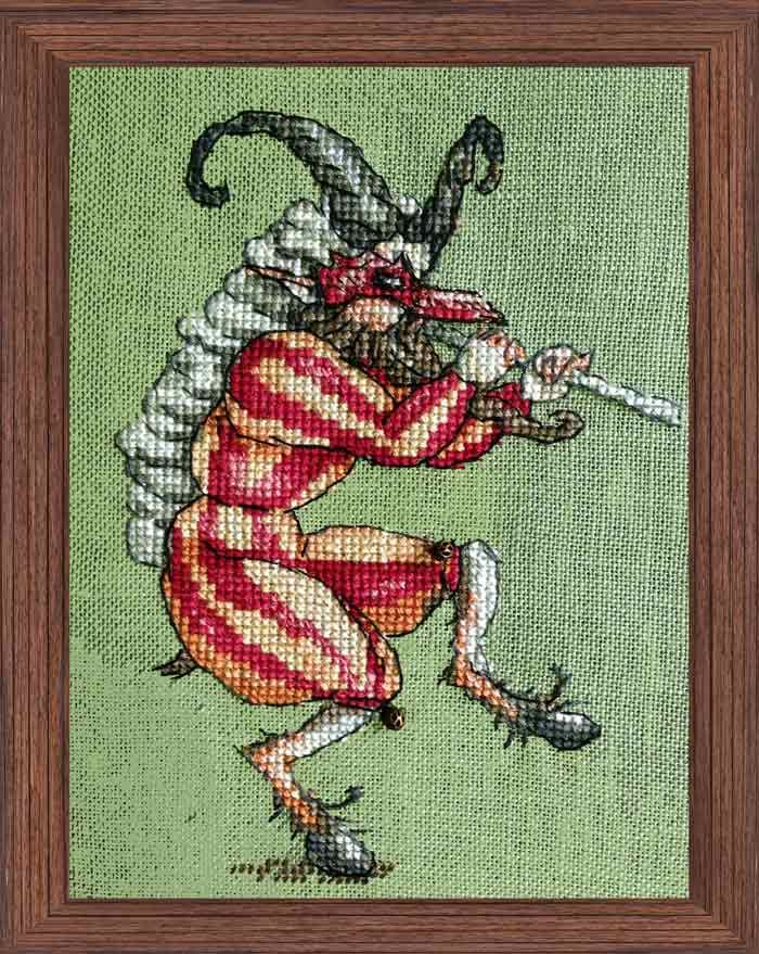 Le Faune de Macedoine (The Faune of Macedonia) - Robin&#39;s Orchestra by Nimuë Designer Annaïck Chauvel Fairytale counted cross stitch pattern