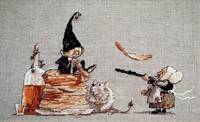 Pancakes! (Des Crepes!) by Nimuë Designer Annaïck Chauvel Fairytale counted cross stitch kit or pattern