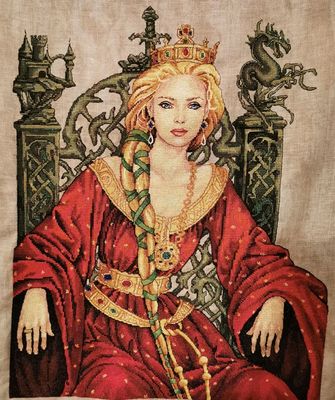 Guinevere by Nimuë Designer Annaïck Chauvel Counted cross stitch Kit or pattern and special materials, design released 2021