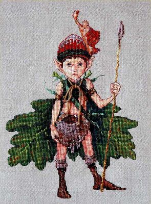 Elves Of The Oaks (Lutin Des Chênes) by Nimuë Designer Annaïck Chauvel Counted cross stitch kit/printed pattern