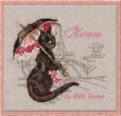 Matouvue by Nimuë Designer Annaïck Chauvel Kitten counted cross stitch pattern