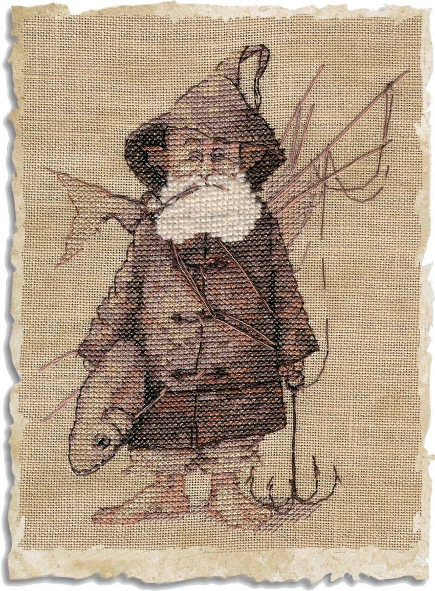 Le Pecheur (The Fisherman) by Nimuë Designer Annaïck Chauvel Fairytale counted cross stitch pattern