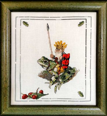 King Of The Elves (Le Roi des Lutins) by Nimuë Designer Annaïck Chauvel Fairytale counted cross stitch pattern