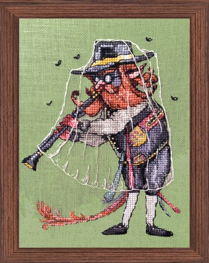 Le Shratel de Prague (The Shrivel of Prague) - Robin&#39;s Orchestra by Nimuë Designer Annaïck Chauvel  Fairytale counted cross stitch pattern
