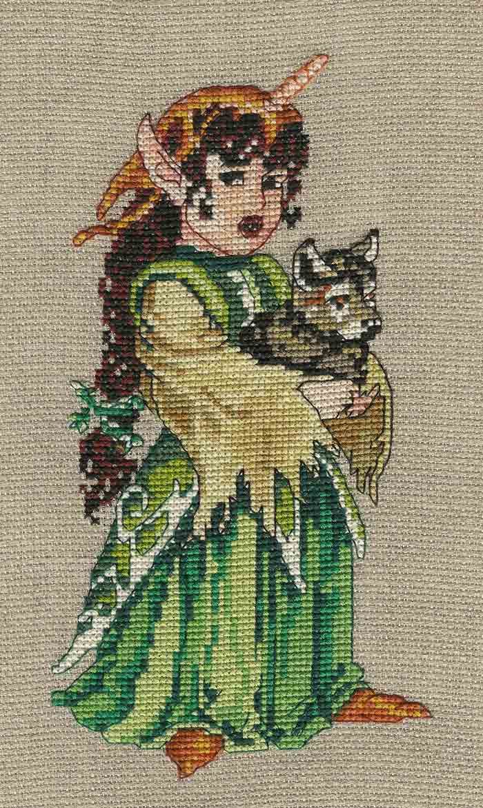 Melisange by Nimuë Designer Annaïck Chauvel Counted cross stitch printed pattern