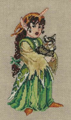 Melisange by Nimuë Designer Annaïck Chauvel Counted cross stitch printed pattern