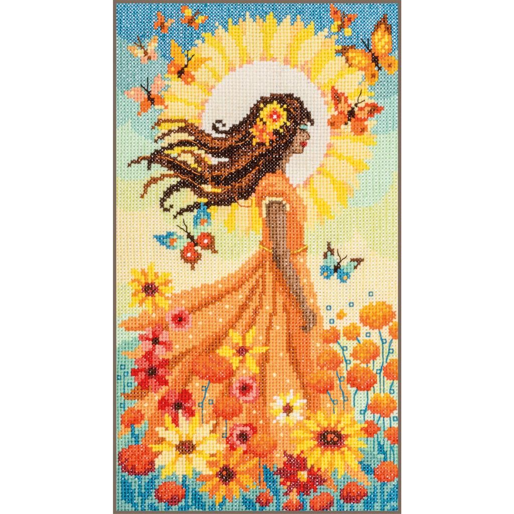 Girl with the sun by Vervaco 2025 Counted cross stitch kit