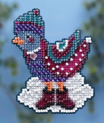 Winter Bird by Mill Hill Seasonal Ornament Winter Holiday Series Bead Cross Stitch Kit 2014. Get ready for the Christmas season!