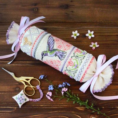 Hummingbird Candy by Tela Artis Candies series Cross and decorative stitches embroidery kit