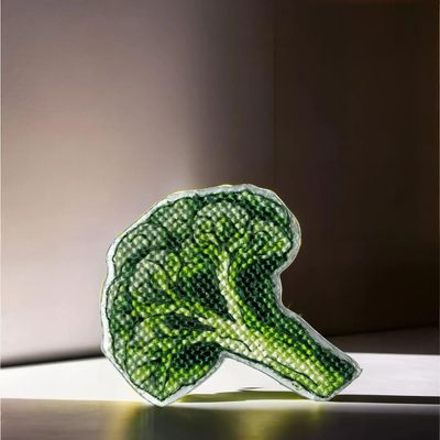 Broccoli by Wonderland Crafts Double-Sided Cross stitch kit on a plastic base with magnet
