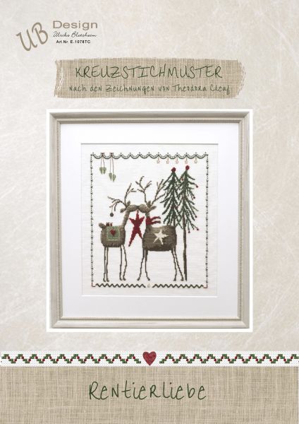 Rentierliebe (Reindeer love) by UB-Design (Germany) Counted cross-stitch pattern