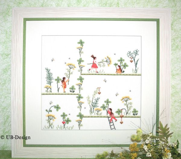 Gartenzeit (Gardening time) by UB-Design (Germany) Counted cross-stitch pattern