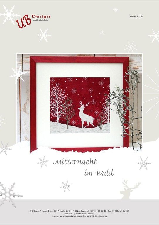 Mitternacht im Wald (Midnight in the forest) by UB-Design (Germany) Counted cross-stitch pattern