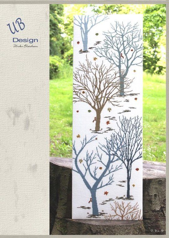 Spaziergang im Wald (Walk in the forest) by UB-Design (Germany) Counted cross-stitch pattern book
