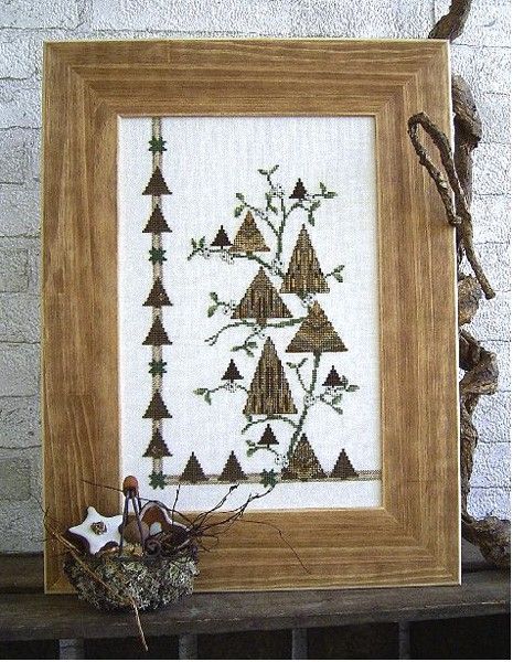 Tannenglanz im Mistelzweig (Fir shine in the mistletoe) by UB-Design (Germany) Counted cross-stitch pattern