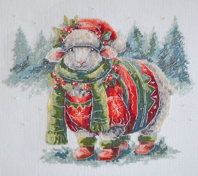 In the arms of winter by Abris Art Deco Scenes Collection. Counted Cross Stitch Kit