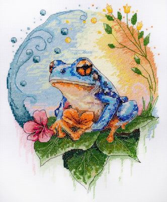 Water&#39;s Shimmer by Abris Art Deco Scenes Collection Counted Cross Stitch Kit