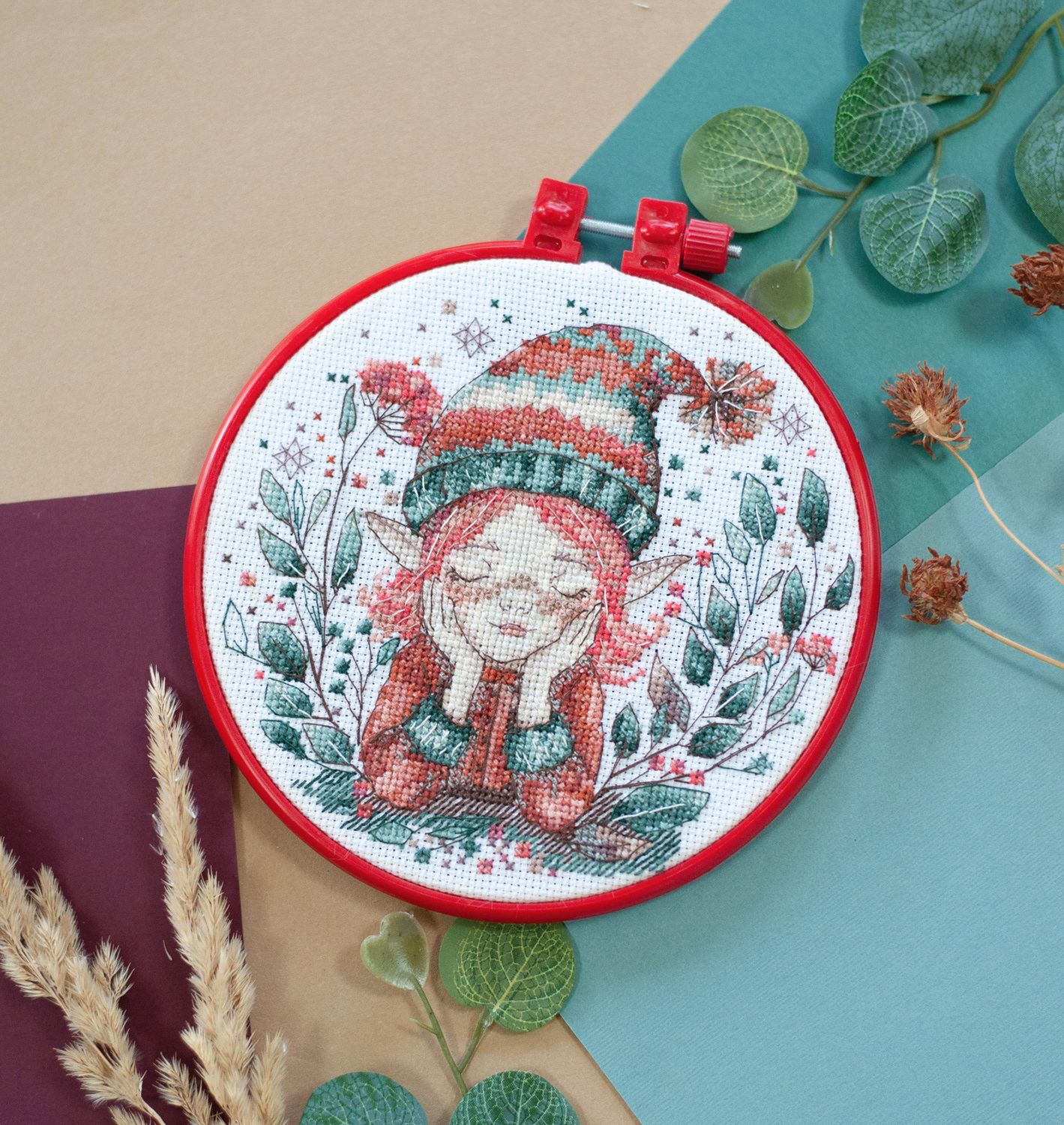 Lost in dreams by Abris Art Counted Cross Stitch Kit with Decorative Embroidery Frame