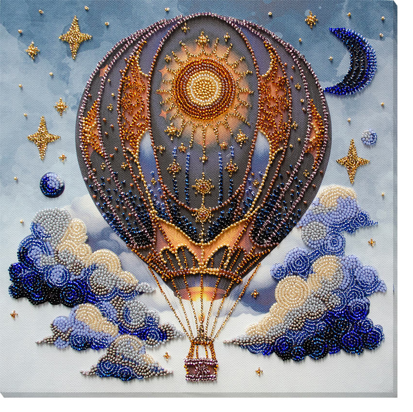 Air adventures by Abris Art. Deco Scenes Collection. Bead Embroidery Kit