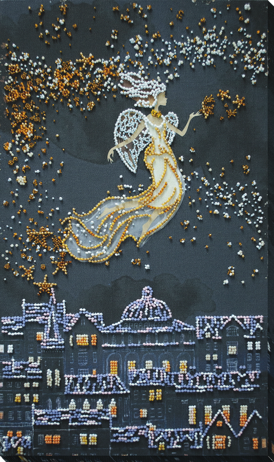 Star angel by Abris Art. Deco Scenes Collection. Bead Embroidery Kit