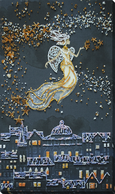 Star angel by Abris Art. Deco Scenes Collection. Bead Embroidery Kit
