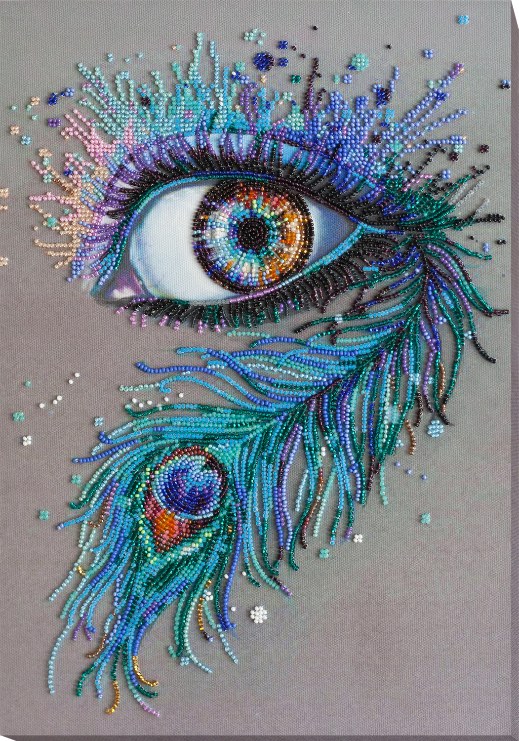 Royal gaze by Abris Art Deco Scenes Collection. Bead Embroidery Kit