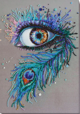 Royal gaze by Abris Art Deco Scenes Collection. Bead Embroidery Kit