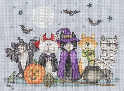 Howling Hounds by Bothy Threads 2025 Original artwork by Karen Tye-Bentley. Bothy Threads Holiday Collection 2025 Counted Cross Stitch Kit