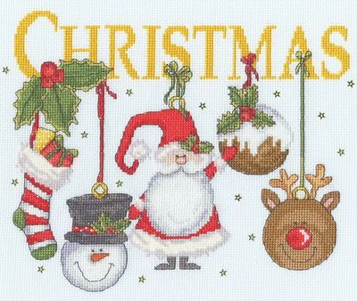It Must Be Christmas by Bothy Threads 2025 Original artwork by Karen Tye-Bentley. Bothy Threads Holiday Collection Counted Cross Stitch Kit