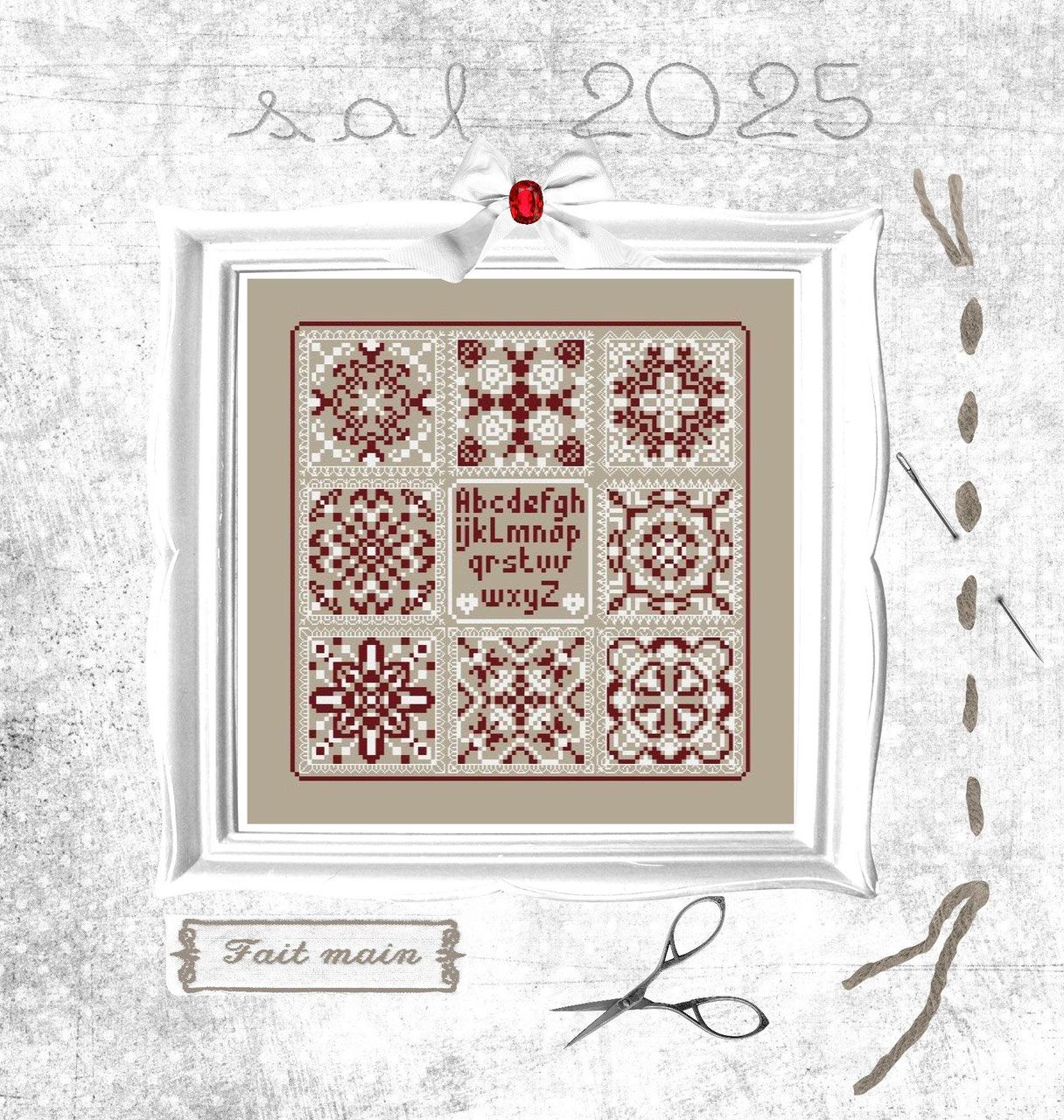 Les petits précieux (The Little Precious Ones) by Isabelle Haccourt Vautier SAL 2025 Printed Counted cross stich pattern