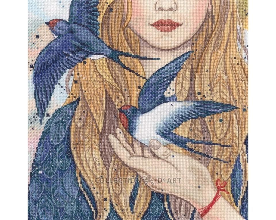 Swallows by RTO FairyTales Collection Mystic design Сounted Cross Stitch Kit