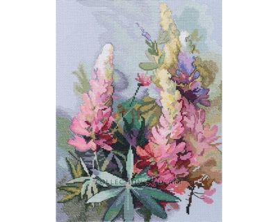 Lupins by RTO Counted Cross Stitch Kit