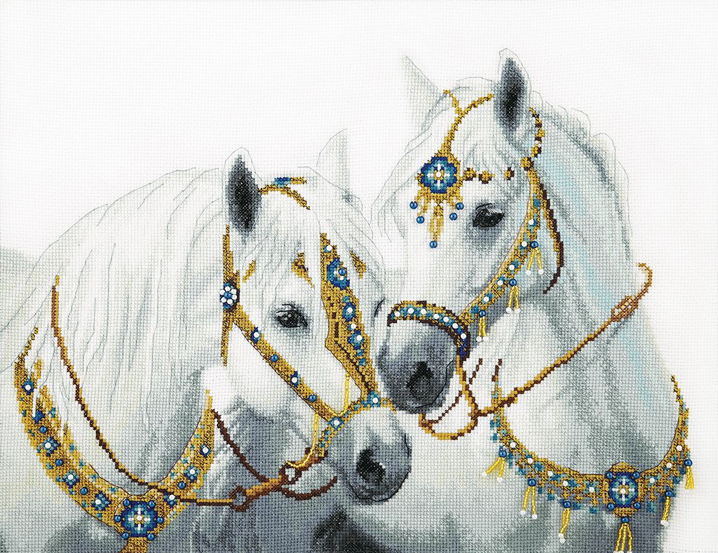 Wedding horses by Momentos Magicos/Charivna Mit Counted cross stitch kit