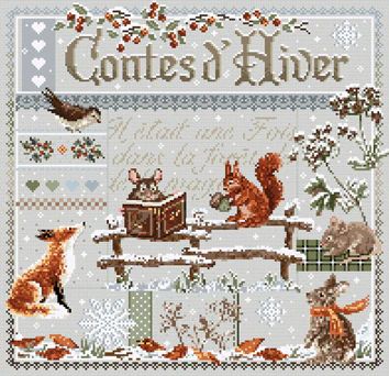 Contes d&#39;Hiver (Winter Tales) by Madame la Fee Counted Cross stitch pattern or Kit