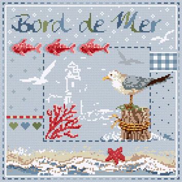 Bord de Mer (The seaside) by Madame la Fee Collection &quot;Mini&quot; Counted Cross stitch pattern