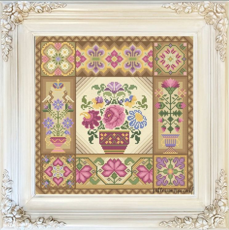 Meridian Summer Garden Sampler by MilleFleur 2023 Cross Stitch Pattern